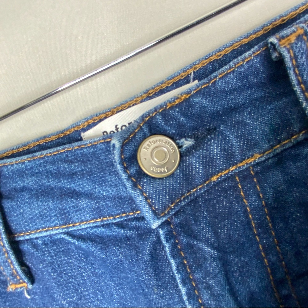 Reformation Alyssa High Waist Wide Leg Long Jeans Women’s Size 24. Baltic Wash. - Picture 5 of 8